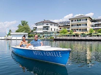 Hotels am See - Uferweg - Österreich - Bootsfahrt am Millstätter See - Seeglück Hotel Forelle**** S Millstatt