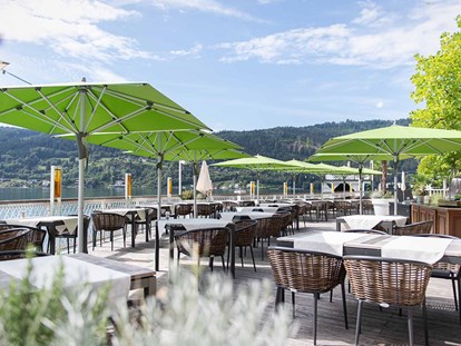 Hotels am See - Uferweg - Österreich - Unsere gemütliche Terrasse - Seeglück Hotel Forelle**** S Millstatt