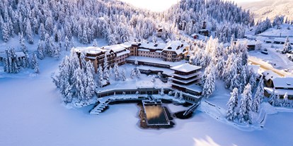 Hotels am See - Liegewiese direkt am See - Kärnten - Hotel Hochschober im Winter - Hotel Hochschober