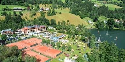 Hotels am See - Liegewiese direkt am See - Kärnten - Übersicht Brennseehof  - Familien - Sportresort BRENNSEEHOF 