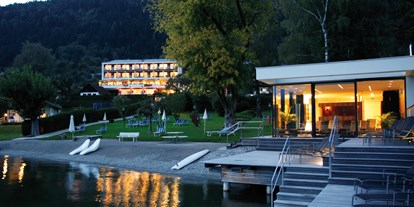 Hotels am See - Art des Seezugangs: hoteleigener Steg - Seehotel Hoffmann am Ossiacher See