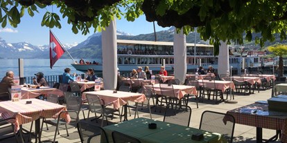 Hotels am See - Garten mit Seezugang - Schweiz - Hotel-Restaurant Rössli