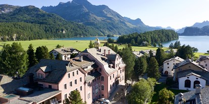 Hotels am See - Garten mit Seezugang - Schweiz - Parkhotel Margna im Sommer - Parkhotel Margna