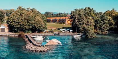 Hotels am See - Garten mit Seezugang - Schweiz - Hôtel La Barcarolle 4* sup.