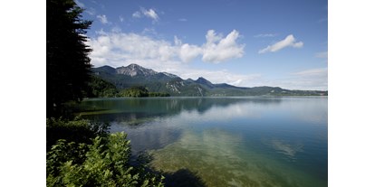 Hotels am See - WC am See - Bayern - Blick von der Terrasse - Seehotel Grauer Bär