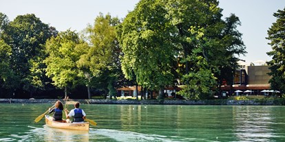 Hotels am See - Umgebungsschwerpunkt: Stadt - Schweiz - Kanu - kostenlos für Hotelgäste - Hotel Seepark Thun - Hotel Seepark
