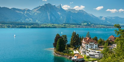 Hotels am See - Garten mit Seezugang - Schweiz - Parkhotel Gunten