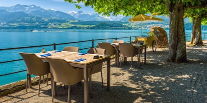 Hotels am See - Umgebungsschwerpunkt: am Land - Schweiz - Seeterrasse - Parkhotel Gunten