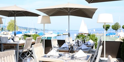 Hotels am See - Sonnenterrasse - Schweiz - Restaurants mit Sommerterrasse - Hotel Marina Lachen