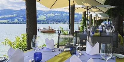 Hotels am See - Garten mit Seezugang - Schweiz - Hotel Rössli Hurden