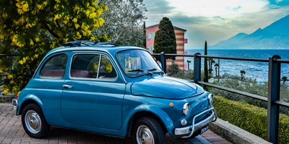 Hotels am See - Garten mit Seezugang - Gardasee - Verona - Unser altmodisches Höflichkeitsauto.  - Belfiore Park Hotel