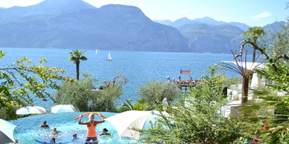 Hotels am See - Balkon - Venetien - Eine jeden Tag verschiedene Fitnessaktivität.  - Belfiore Park Hotel