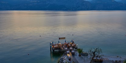 Hotels am See - Garten mit Seezugang - Gardasee - Verona - Unser Restaurant al Vas heißt Sie am süßen Wasser des Gardasees willkommen.  - Belfiore Park Hotel