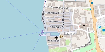 Seehotel auf Satellitenbild