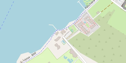 Seehotel auf Satellitenbild