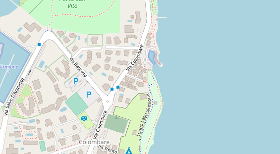 Seehotel auf Satellitenbild