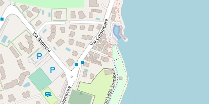 Seehotel auf Satellitenbild