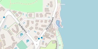 Seehotel auf Satellitenbild