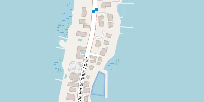 Seehotel auf Satellitenbild