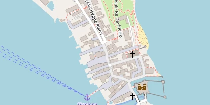 Seehotel auf Satellitenbild