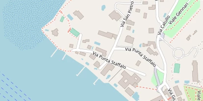 Seehotel auf Satellitenbild