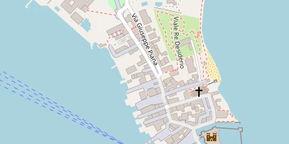 Seehotel auf Satellitenbild