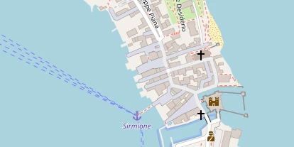 Seehotel auf Satellitenbild