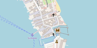 Seehotel auf Satellitenbild