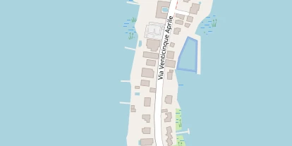 Seehotel auf Satellitenbild