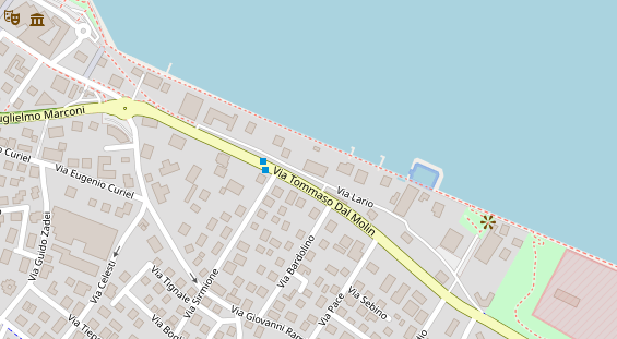 Seehotel auf Satellitenbild