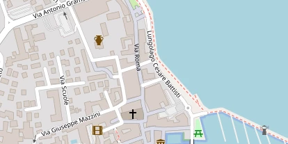 Seehotel auf Satellitenbild