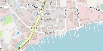 Seehotel auf Satellitenbild