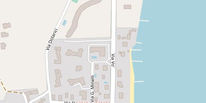 Seehotel auf Satellitenbild