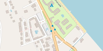 Seehotel auf Satellitenbild