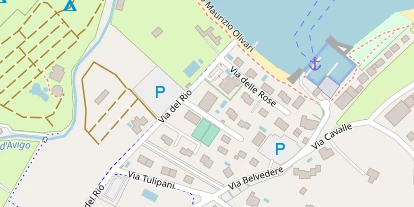 Seehotel auf Satellitenbild