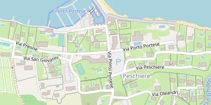 Seehotel auf Satellitenbild