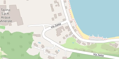 Seehotel auf Satellitenbild