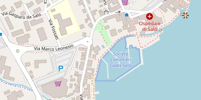 Seehotel auf Satellitenbild