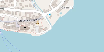 Seehotel auf Satellitenbild