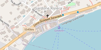 Seehotel auf Satellitenbild