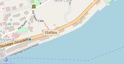 Seehotel auf Satellitenbild