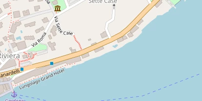 Seehotel auf Satellitenbild