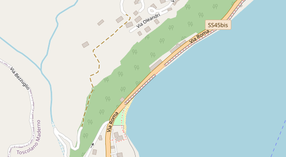 Seehotel auf Satellitenbild