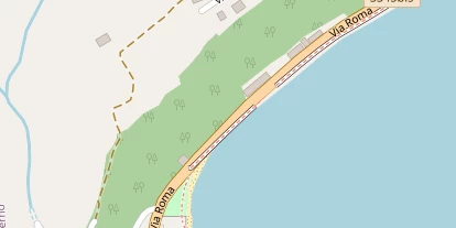 Seehotel auf Satellitenbild