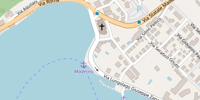 Seehotel auf Satellitenbild