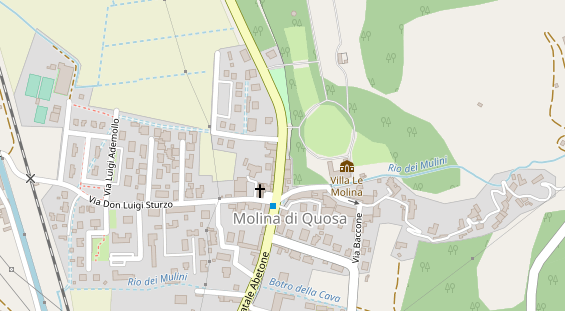 Seehotel auf Satellitenbild