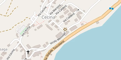 Seehotel auf Satellitenbild