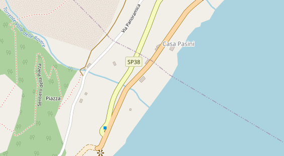 Seehotel auf Satellitenbild