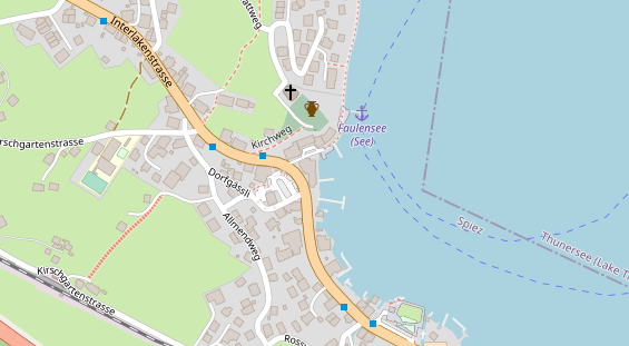 Seehotel auf Satellitenbild