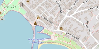 Seehotel auf Satellitenbild